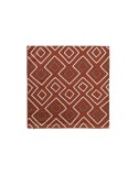 Funda de cojín DKD Home Decor Terracota Geométrico 50 x 1 x 50 cm