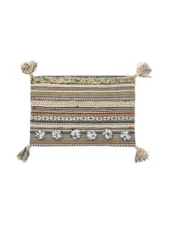 Cushion cover DKD Home Decor 60 x 1 x 40 cm Multicolour Fringe