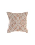 Cushion DKD Home Decor 50 x 15 x 50 cm Beige Pink Aluminium Traditional 50 x 1 x 50 cm