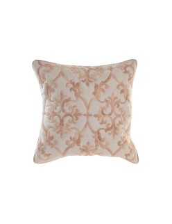 Cushion DKD Home Decor 50 x 15 x 50 cm Beige Pink Aluminium Traditional 50 x 1 x 50 cm