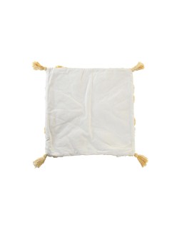 Cushion cover DKD Home Decor Yellow 50 x 1 x 50 cm