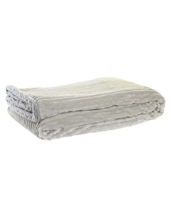 Manta DKD Home Decor Beige Gris oscuro Montaña 150 x 200 x 2 cm