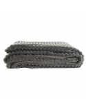 Manta DKD Home Decor 150 x 200 x 2 cm Gris Básico