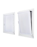 Store à enrouleur Stor Planet Clip&Fix Night&Day Blanc 150 x 180 cm