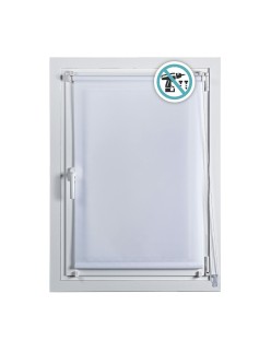 Store à enrouleur Stor Planet Clip&Fix Night&Day Blanc 150 x 180 cm