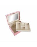 Jewelry box DKD Home Decor Pink MDF Wood 17 x 13 x 8,5 cm