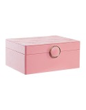 Jewelry box DKD Home Decor Pink MDF Wood 17 x 13 x 8,5 cm