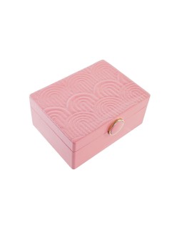 Jewelry box DKD Home Decor Pink MDF Wood 17 x 13 x 8,5 cm