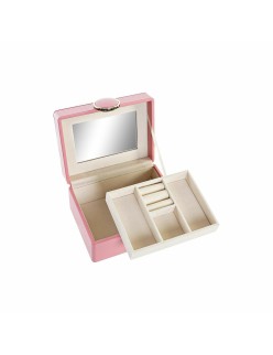Boîte à bijoux DKD Home Decor Rose Bois MDF 23 x 17 x 10 cm