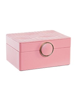 Boîte à bijoux DKD Home Decor Rose Bois MDF 23 x 17 x 10 cm