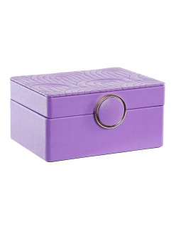 Boîte à bijoux DKD Home Decor 23 x 17 x 10 cm Lila Polyuréthane Bois MDF