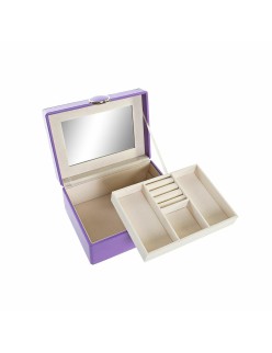 Boîte à bijoux DKD Home Decor Lila Bois MDF 17 x 13 x 8,5 cm