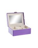 Boîte à bijoux DKD Home Decor Lila Bois MDF 17 x 13 x 8,5 cm