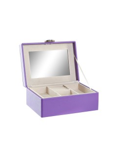 Boîte à bijoux DKD Home Decor Lila Bois MDF 17 x 13 x 8,5 cm