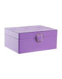 Boîte à bijoux DKD Home Decor Lila Bois MDF 17 x 13 x 8,5 cm