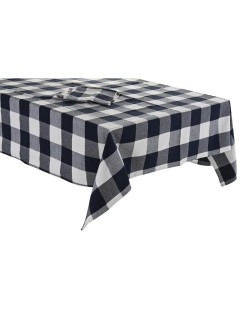 Tovaglia e tovaglioli DKD Home Decor 150 x 150 x 0,5 cm Azzurro Bianco