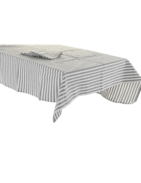 Tovaglia e tovaglioli DKD Home Decor 150 x 150 x 0,5 cm Grigio Bianco Verde