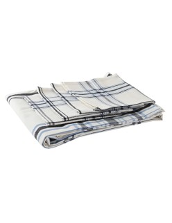 Mantel y servilletas DKD Home Decor 150 x 150 x 0,5 cm Negro Beige Azul Blanco