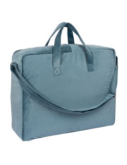 Suitcase Safta Leaves Turquoise (50 x 40 x 14 cm)