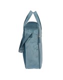 Suitcase Safta Leaves Turquoise (50 x 40 x 14 cm)