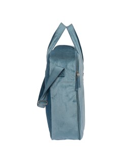 Suitcase Safta Leaves Turquoise (50 x 40 x 14 cm)
