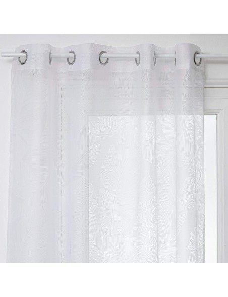 Curtain Atmosphera Tropical Polyester White (140 x 240 cm)