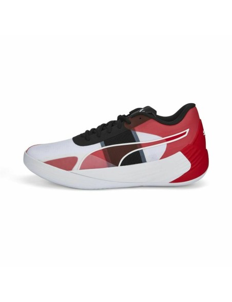 Basketball Shoes for Adults Puma Fusion Nitro Team White Men