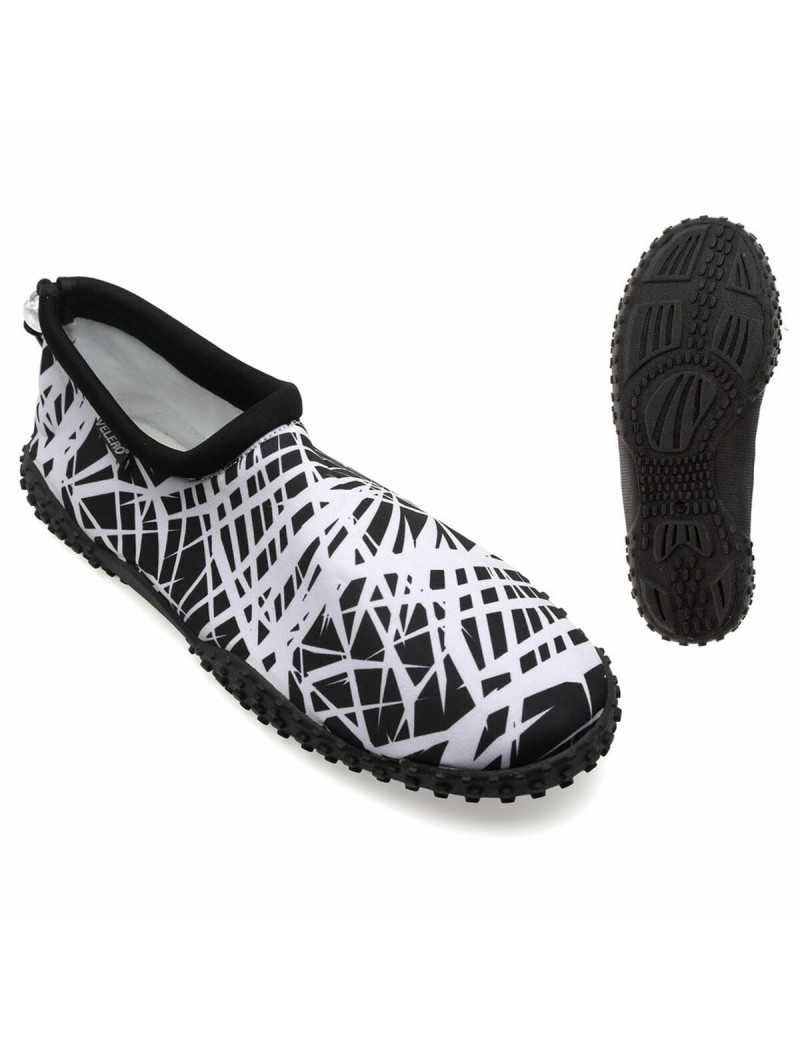 Slippers Lines White/Black