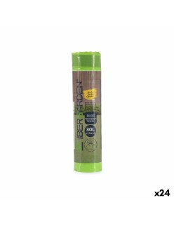 Sacs à ordures Ibergarden 190939000520 Vert Polyéthylène 30 L 24 Unités