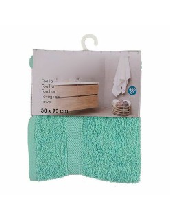 Serviette de toilette Berilo 5312 Turquoise 80 % coton 20 % Polyester 50 x 90 cm (6 Unités)