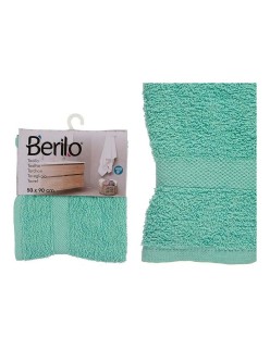Serviette de toilette Berilo 5312 Turquoise 80 % coton 20 % Polyester 50 x 90 cm (6 Unités)