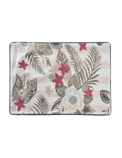 Cushion cover DKD Home Decor 60 x 1 x 40 cm Pink Green Tropical