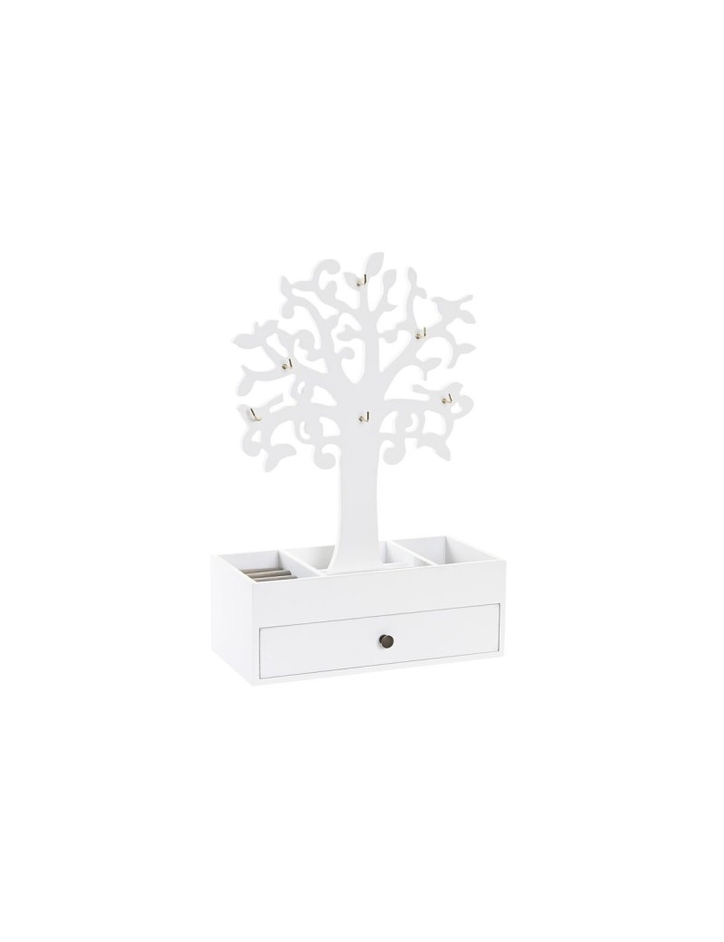 Boîte à bijoux DKD Home Decor Blanc Bois MDF (24 x 12 x 36 cm)