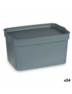 Boîte Multiusage Kipit TP592-2 Gris Plastique 2,3 L 13,5 x 11 x 20 cm (24 Unités)