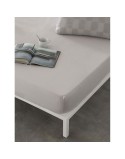 Fitted bottom sheet Naturals ELBA Light grey 90 x 190/200 cm (Single)