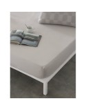 Sábana Bajera Ajustable Naturals ELBA Gris claro 135 x 200 (Cama de 135)