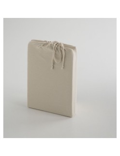 Sábana Bajera Ajustable Naturals ELBA Beige 135 x 200 (Cama de 135)