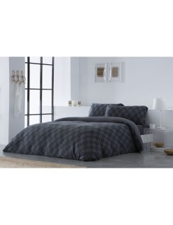 Copripiumino Naturals ELBA Grigio scuro Ala francese (220 x 220 cm)