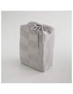 Capa nórdica Naturals ELBA Cinzento claro Solteiro (150 x 220 cm)