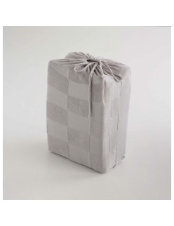 Capa nórdica Naturals ELBA Cinzento claro Solteiro (150 x 220 cm)