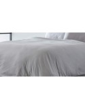 Capa nórdica Naturals ELBA Cinzento claro Solteiro (150 x 220 cm)