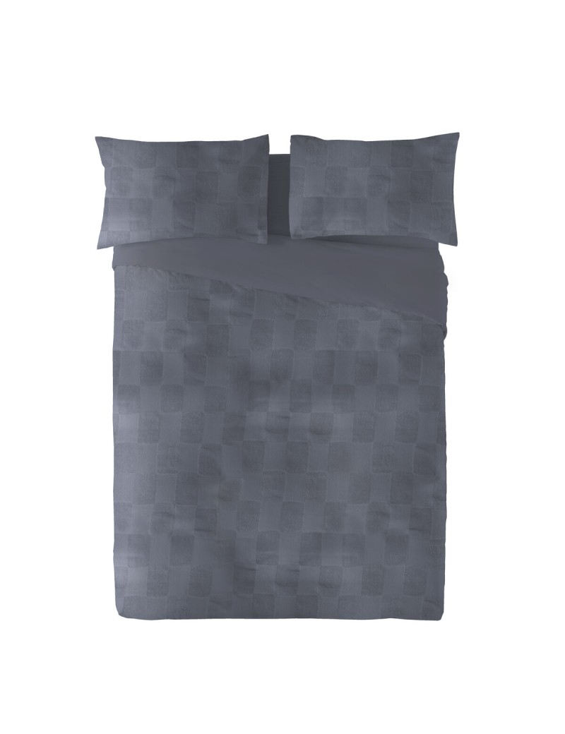 Copripiumino Naturals ELBA Grigio scuro Matrimoniale (240 x 220 cm)