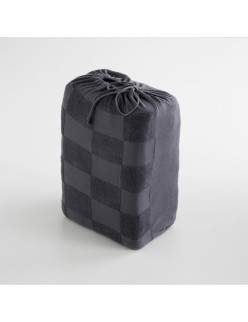 Capa nórdica Naturals ELBA Cinzento escuro Casal (240 x 220 cm)