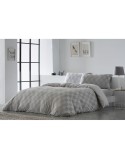 Copripiumino Naturals ELBA Grigio chiaro Ala francese (220 x 220 cm)