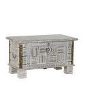 Truhe DKD Home Decor Metall Mango-Holz 80 x 40 x 45 cm