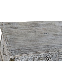 Truhe DKD Home Decor Metall Mango-Holz 80 x 40 x 45 cm