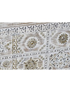 Truhe DKD Home Decor Messing Mango-Holz Stehend 90 x 40 x 80 cm