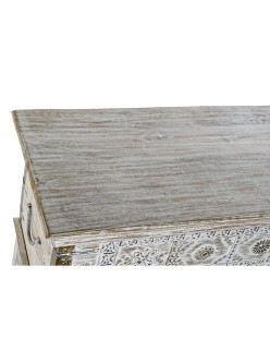 Coffre DKD Home Decor Laiton Bois de manguier À pied 90 x 40 x 80 cm