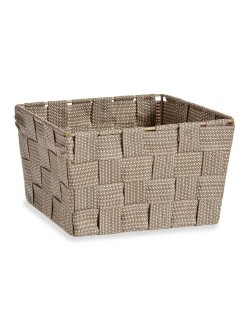 Cestino Kipit A3-6878 Marrone Stoffa 15 x 11 x 20 cm Intrecciato (24 Unità)