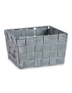 Cestino Kipit A3-6878 Grigio Stoffa 15 x 10,5 x 20 cm Intrecciato (24 Unità)